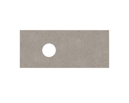 Kerama Marazzi Magica Столешница из керамогранита для накладных раковин Риккарди 120см, без отв., цвет: серый матовый . MA.1.0.SG519920R\120