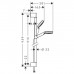 Hansgrohe Crometta Vario Unica Душевой набор: штанга 900mm, ручной душ, 1jet (Rain), шланг, цвет: белый/хром. 26537400