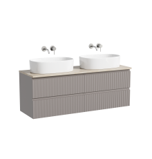 Тумба с раковиной Sancos Snob R 140, doha soft, столешница бежевая TT140A2, раковина CN6075
