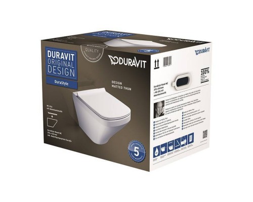 Duravit DuraStyle Комплект: унитаз подвесной 54х37см, 255209 + сиденье с микролифтом 006379, цвет: белый. 45520900A1 (255209+006379) Duravit DuraStyle Комплект: унитаз подвесной 54х37см, 255209 + сиденье с микролифтом 006379, цвет: белый. 45520900A1 (255209+006379)