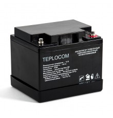 Аккумулятор герметичный свинцово-кислотный необслуживаемый TEPLOCOM 40Ач. 436ТЕПЛОКОМ