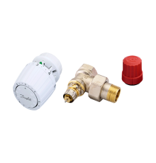 Комплект Danfoss из углового клапана RTR-N DN 20 и термостата RTR 7090. 013G2175