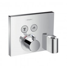HG 15 765 000 ShowerSelect Термостат для 2х потр., со встр. подкл. душ. шл., с держ. (внеш. мон