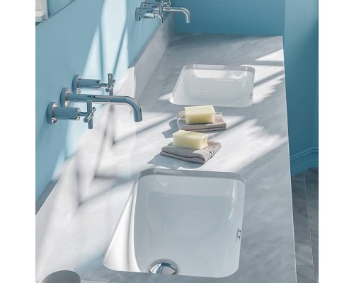 Catalano Italy Раковина 55х38смсм., встраиваемая под столешницу с переливом, цвет: белый глянцевый. 0727550001