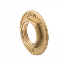 Гайка стопорная, ELSEN, TIN PLATED Metalit, В, 1/2, латунь, с фланцем