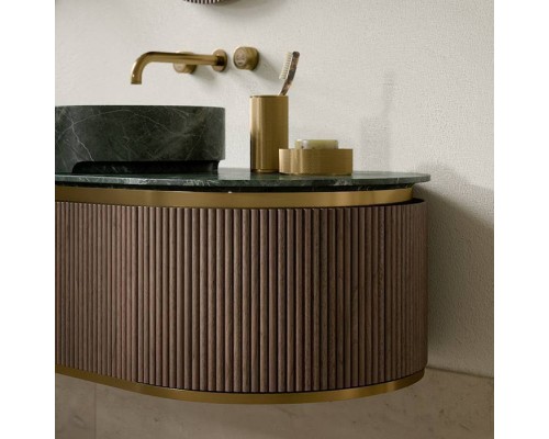 Oasis Naos Композиция №1 Комплект мебели 236х56xh32см, подвесной, мраморный топ verde alp, цвет: золото матовое/орех трубчатый. 0TCUMR5701(236/VA)+0VSCSPR00000001, 0NAOA4D003, 0NAOB9D002, 0NAOB9D001, 0NERK10001 Oasis Naos Композиция №1 Комплект мебели 236х56xh32см, подвесной, мраморный топ verde alp, цвет: золото матовое/орех трубчатый. 0TCUMR5701(236/VA)+0VSCSPR00000001, 0NAOA4D003, 0NAOB9D002, 0NAOB9D001, 0NERK10001