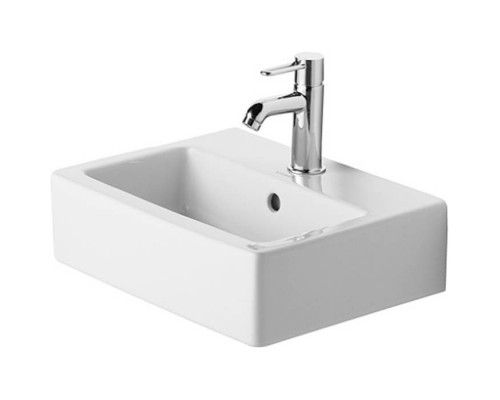 Duravit Vero Раковина 45х35 см, 1 отв., цвет: белый. 0704450000 Duravit Vero Раковина 45х35 см, 1 отв., цвет: белый. 0704450000