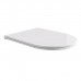 Alice Hide Сиденье с крышкой для унитаза Round, тонкое, с микролифтом, цвет: белый глянцевый/хром. MC3101S