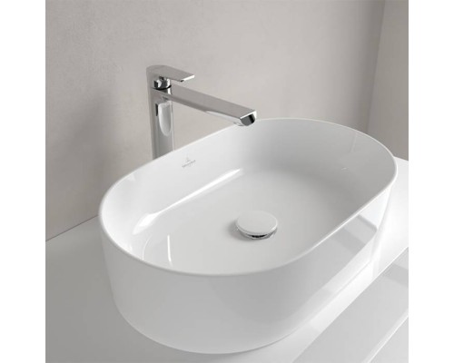 VilleroyBoch Collaro Раковина накладная, 56x36х14.5см., без отв., цвет: альпийский белый. 4A195601