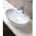 Azzurra Elegance Circle Раковина накладная, 60x42xH14 см, 1 отв., без перелива, цвет: Bianco lucido. ELLA060420CMBI/(ECI60M bi)*1
