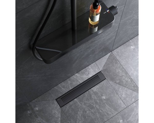 W02SC-P11-040-01BM Трап для душа линейный, универсальный затвор Cut Gradient, 40 см