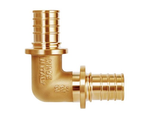 Угольник прямой равнопроходный Hoobs Ø̆25х3.5. HB-PEXLS-253525
