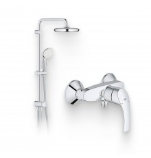 Душевой комплект Смеситель для душа Grohe Eurosmart New 33555002 + Стойка New Tempesta System 26381001