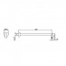 Fantini Lame Кронштейн для душевой лейки 45 см, цвет: Matt British Gold PVD. 86 P6 8011