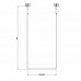 Gessi Goccia Полотенцедержатель потолочный - 60хh160см., цвет: Brushed chrome. 38143#147