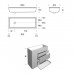 NOORTH milldue edition TOUCH Комплект мебели 100х40х88см, напольный, 3 ящика, слив в пол, раковина Milltek, смеситель H2O, цвет: Fango матовый. 9612, 2917.2.21