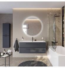 Мебель для ванной комнаты Cezares Eco Cer-N 120, grafito, раковина Eco 120, ручки матовые черные