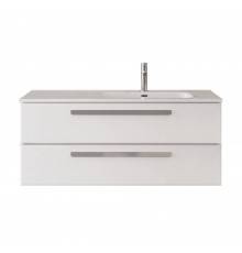 Тумба под раковину Cezares Eco Cer-N 120 R, bianco lucido, ручки серые