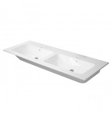 Duravit ME by Starck Двойная раковина 130x49см, встраиваемая сверху, без отв., цвет: белый. 2336130060