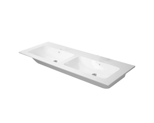 Duravit ME by Starck Двойная раковина 130x49см, встраиваемая сверху, без отв., цвет: белый. 2336130060