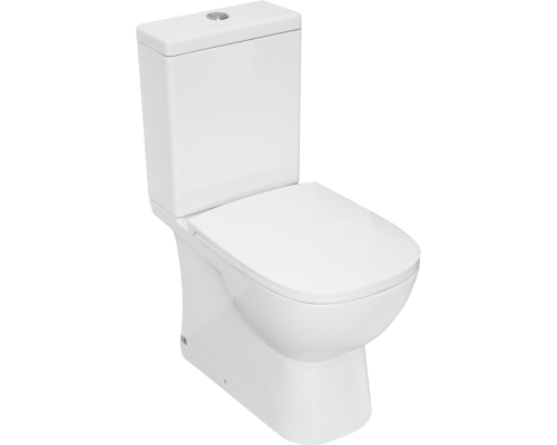 Напольный унитаз компакт Sanita luxe Quadro Slim с микролифтом, белый