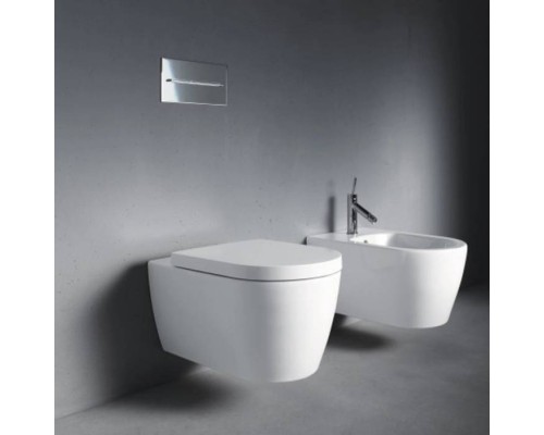 Duravit ME BY Starck Унитаз подвесной 57х37см., Rimless, включая крепление Durafix, цвет: белый матовый. 25290926001