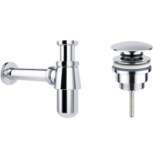 Комплект Wellsee Drainage System 182103003 с универсальным донным клапаном, хром