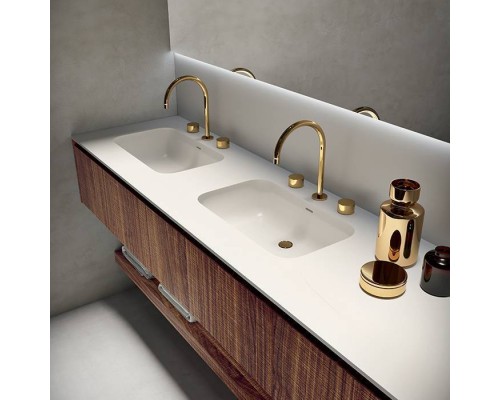 Oasis Eden Композиция №4 Комплект мебели подвесная 71.2х52.5см., цвет: Walnut Carved/белый/золото. Oasis Eden Композиция №4 Комплект мебели подвесная 71.2х52.5см., цвет: Walnut Carved/белый/золото.