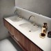 Oasis Eden Композиция №4 Комплект мебели подвесная 71.2х52.5см., цвет: Walnut Carved/белый/золото.