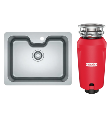 Комплект Мойка Franke Bell BCX 110-55 TL нержавеющая сталь + Измельчитель