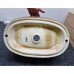 Azzurra Elegance Circle Раковина накладная 60x40 см, без отв., без перелива., цвет: Rame. ECI60 RA*0