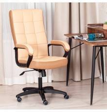 Компьютерное кресло TetChair Trendy, искусственная кожа бежевая 36-34, ткань бронза 21