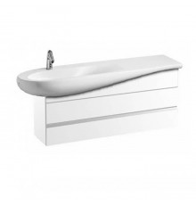 Laufen Alessi One Тумба с раковиной, 120х50см, с 2 выдвиж. ящиками, с сифоном, подвесная, покрытие LLC, цвет: белый глянцевый. 4.2452.0.097.631.1,  8.1497.3.400.104.1