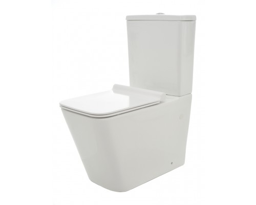 AQM1003 Унитаз напольный Rimless с сиденьем SoftClose, горизонтальный выпуск. 680x360x405мм AQM1003