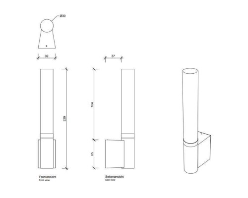 Decor Walther Line 10 Светильник настенный 4x6.5x23см, 1x G9 max. 60W, цвет: хром. 0320700