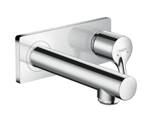 Hansgrohe Talis S Смеситель для раковины, однорычажный, настенный, излив: 16,5см., внешняя часть, цвет: хром. 72110000 Hansgrohe Talis S Смеситель для раковины, однорычажный, настенный, излив: 16,5см., внешняя часть, цвет: хром. 72110000