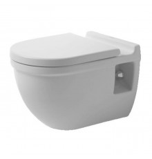 Duravit Starck 3 Унитаз подвесной Comfort, с вертикальным смывом, высота сиденья + 5см, 6,0л., 36x54.5см, Цвет: Белый. 2215090000