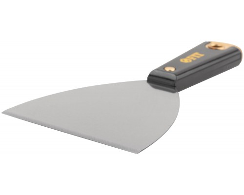 Шпатель для удаления ржавчины Профи, толщ. лезвия 1 мм, пластик.ручка с метал.бойком  4" (100 мм)