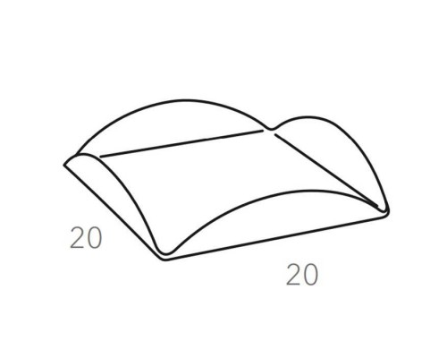 ADJ Подставка для сервировки, 20x20 см., цвет: панна котта/белый. 0021.16/10 ADJ Подставка для сервировки, 20x20 см., цвет: панна котта/белый. 0021.16/10