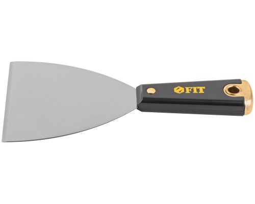 Шпатель для удаления ржавчины Профи, толщ. лезвия 1 мм, пластик.ручка с метал.бойком  4" (100 мм)