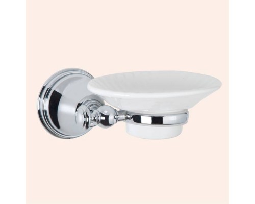 TW Harmony 106, подвесная мыльница, керамическая белая, цвет: хром. TWHA106cr TW Harmony 106, подвесная мыльница, керамическая белая, цвет: хром. TWHA106cr