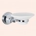 TW Harmony 106, подвесная мыльница, керамическая белая, цвет: хром. TWHA106cr