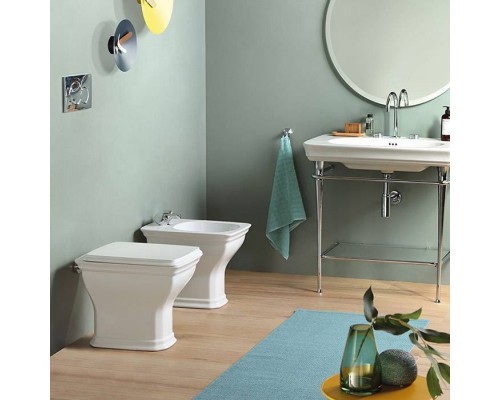 Artceram CIVITAS  Унитаз напольный 36х54 см, слив в пол, цвет: белый. CIV002 01 00