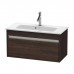 Duravit Ketho Тумба подвесная, 80x38.5х41, с раковиной, 1 выдв. ящик, цвет: каштан темный. KT642305353, 2342830000