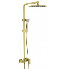 Timo SX-1030/17 Selene Душевая система для ванны, 215х215/72х82 мм, 1/1 режим, золото матовое SX-1030/17