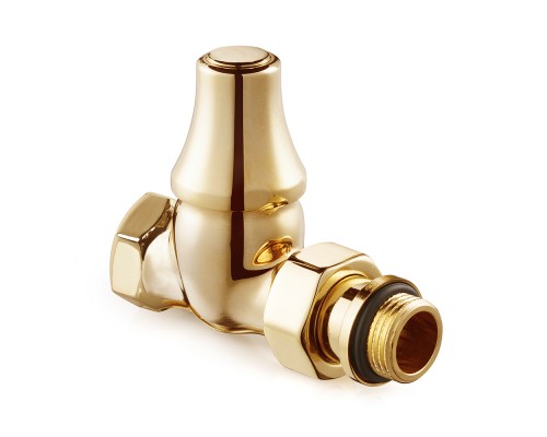 Запорный клапан SR Rubinetterie прямой серия Old Style 1/2, цвет золото 0342-1500D000