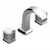 THG Metropolis cristal clair Смеситель для раковины, 3 отв., цвет: хром/прозрачный хрусталь. A2A-A02-151