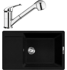 Комплект Мойка кухонная Lava L8.LAV lava + Смеситель SG03 CR chrome