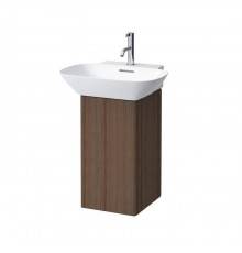 Laufen INO Тумба под раковину 815302, 32х34х60.5см, с 1 дверцей, с сифоном, с 4 полками, DX, напольная, цвет: темный орех. 4.2535.2.030.171.1,  8.1030.2.000.104.1