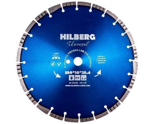Диск алмазный Hilberg 350*25,4 Universal HM708 Диск алмазный Hilberg 350*25,4 Universal HM708
